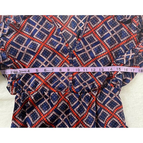 Scotch & Soda Amsterdams Blauw Boho Maxi Dress S Geo Print Fall Chic - Picture 15 of 16